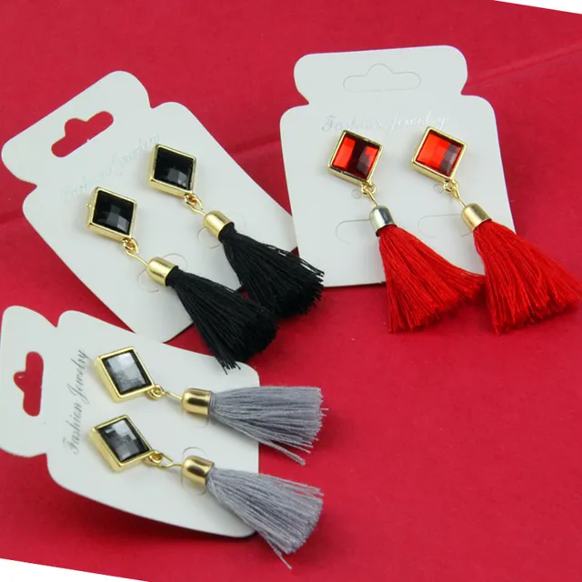 Bohemian Big Geometric Long Earrings Gold Color Tassel Women Retro Alloy Water D Bohemian Big Geometric Long Earrings Gold Color Tassel Women Retro Alloy Water D