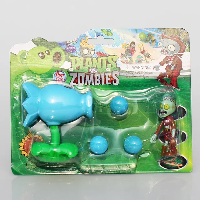 4 kinds PVZ Plants VS Zombies Figure Toy Peashooter Agriculture Gun