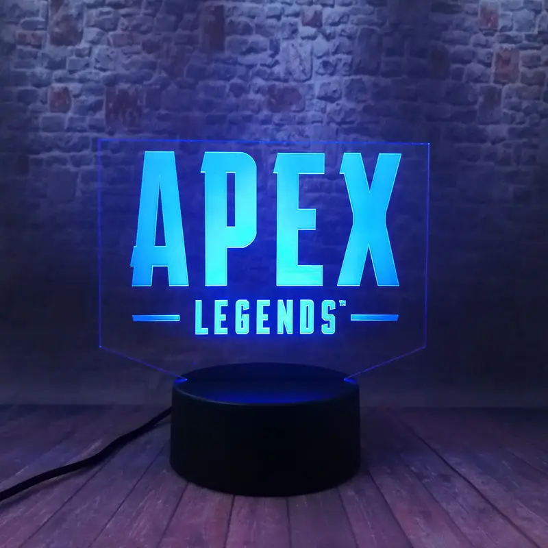 Apex Legends битва королевская игра фигурка Модель 3D иллюзия светодиодная лампа 7 цветов Изменение ночник Apex легенды Figras игрушки