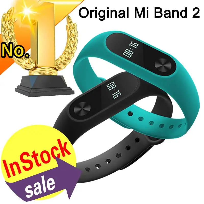 В Наличии!!! новый Оригинальный Xiaomi Mi Группа 2 Miband Браслет Браслет с Smart Сердечного Ритма Фитнес Сенсорная Панель Экран OLED 2016!!!