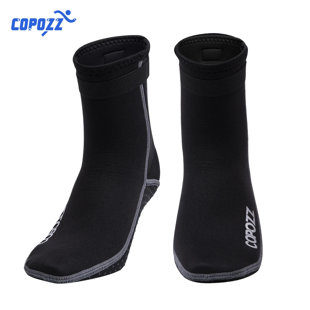 Copozz 3mm Neoprene Diving Socks Boots Water Shoes Anti Slip Beach Warm