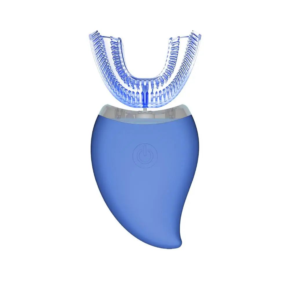 

Electric Toothbrush Blue Light U-shaped Automatic Waterproof USB Rechargeable Smart Ultrasonic Sonic Teeth Whitening Brush