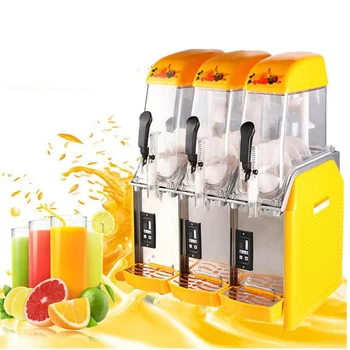 

110V/220V 3 cylinder smoothies machine 36L snow melting machine slush machine for sale
