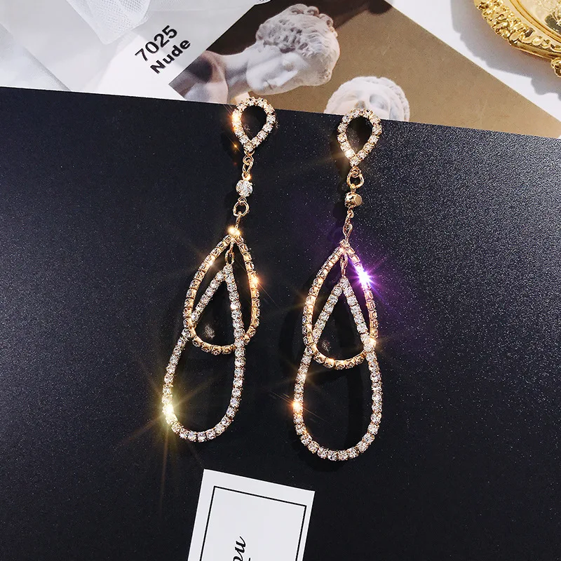 

2019 New South Korea's New Fashion Earrings Temperament Simple Long Tassels Earrings Elegant For Women
