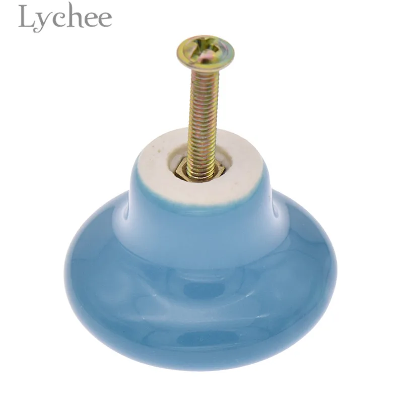 Lychee Life большой карамельный цвет круглый выдвижной ящик керамический Шкаф Тянет