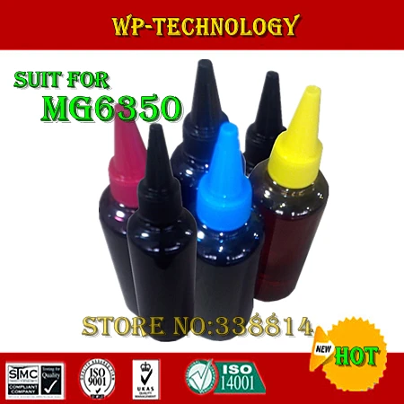 Чернилами, совместимый чернильный специализированных бленда объектива для Canon MG6350, подходит для работы с PGI550 CLI551 серии, Специализированные чернила высокого качества, 6 Цвет