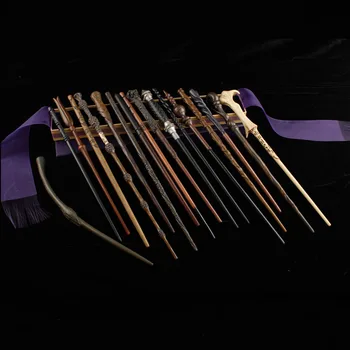 

Metal Core HP Dumbledore Hermione Voldemor Lucius malfoy Magical Wand Christmas Birthday with Train Ticket Gift Toy