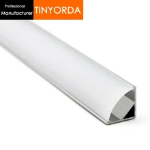 Tinyorda 100 шт.(длина 2 м) светодиодная полоса светодиодный профиль канала для 11 мм Светодиодные полосы света [профессиональный производитель] TAP1616