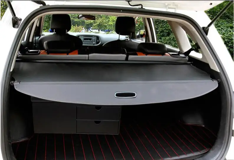 

JIOYNG Car Rear Trunk Security Shield Shade Cargo Cover For Nissan Qashqai j11 2015 2016 2017 2018 (Black beige) BY EMS
