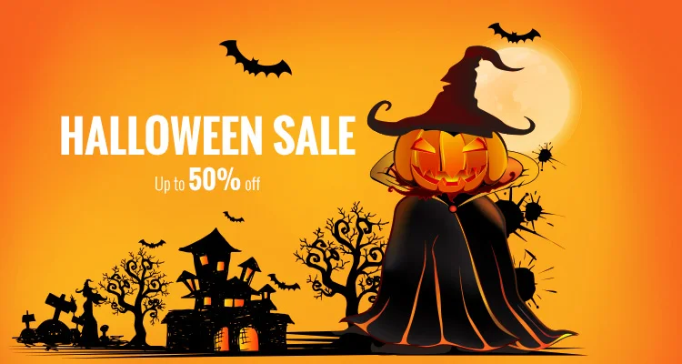 #Halloween #Sale: Up to #50% off!