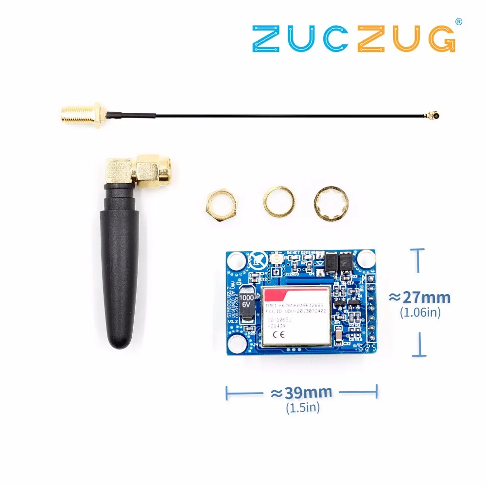 SIM800L V2.0 5V беспроводной GSM GPRS модуль четырехдиапазонный с антенной кабельный