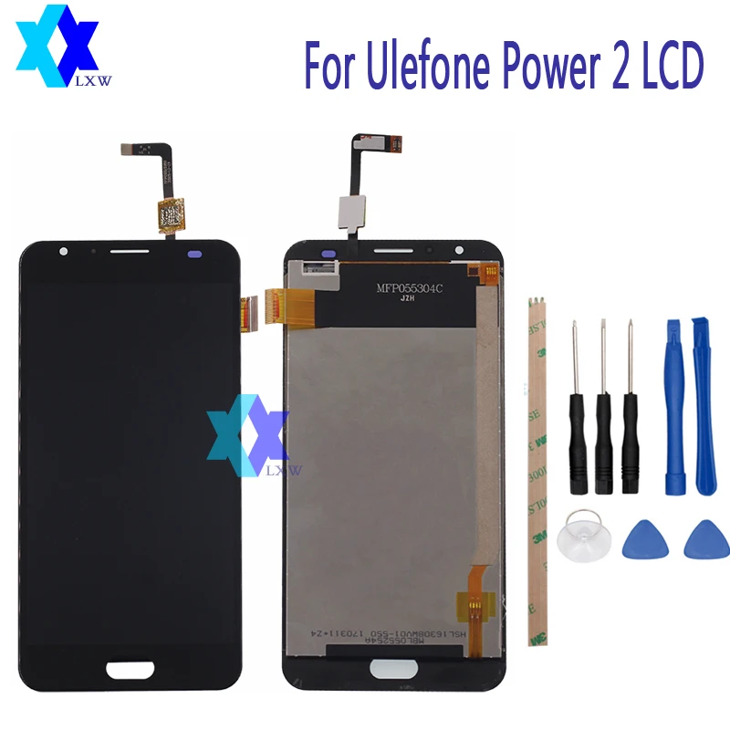 

For Ulefone Power 2 LCD Display +Touch Screen Panel Digital Replacement Parts Assembly Original 5.5 inch 1920x1080P Stock