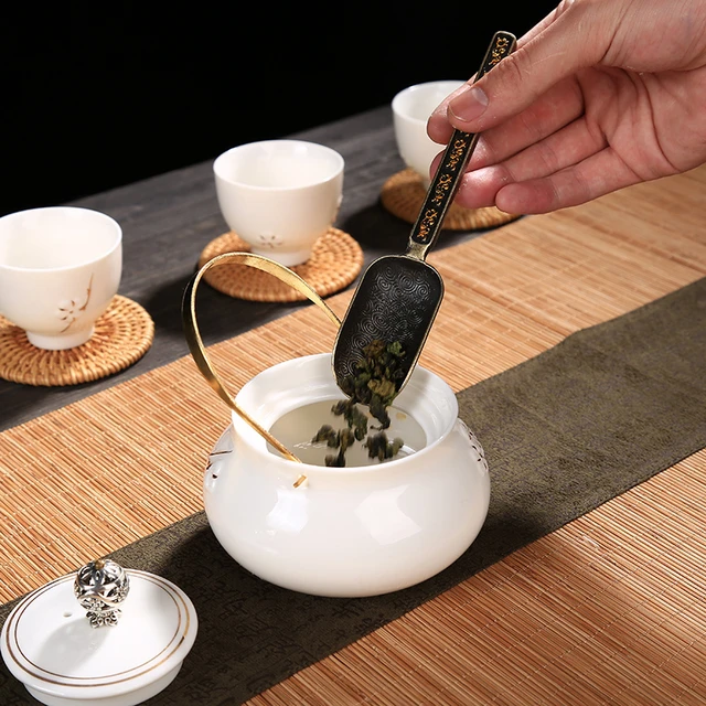 Chinese Tea spoons Copper Tea Scoop Spoon Tea Leaves Chooser Holder High  Quality Chinese Kongfu Tea Accessories Tools - AliExpress