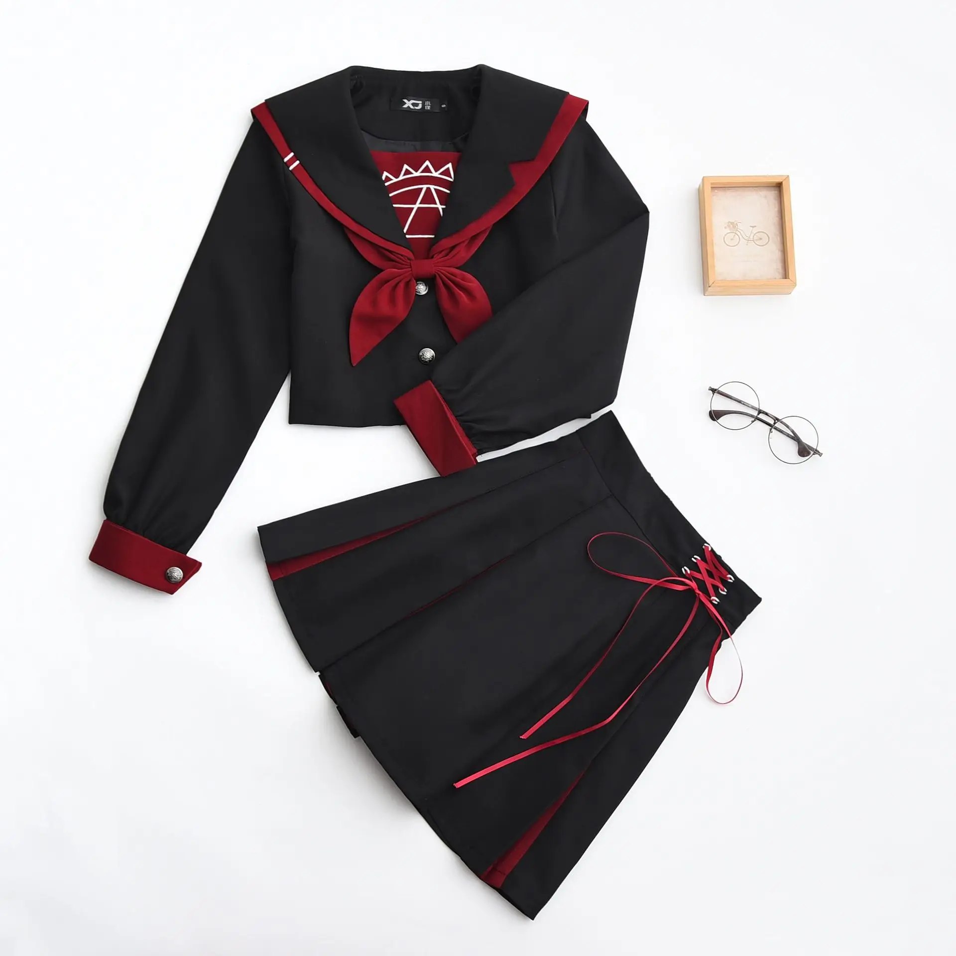 

New School Uniforms For Girls Magic Array Embroidery Student Suit Long Sleeved Japanese Cosplay Jk College Sailor Uniform Girl