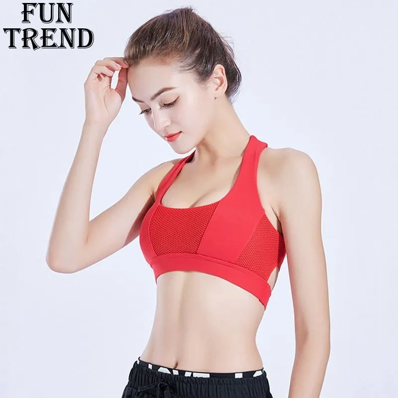 

Sports Bra Women Sports Top Sexy Push Up Padded Yoga Bra Brassiere Sport Underwear Gym Workout Running Tank Top Sportswear Women