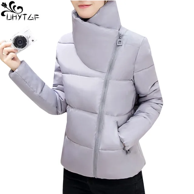 US $17.65 UHYTGF Winter Woman Cotton Coats 2018 Korean Plus size Short Down Cotton Warm Coat girl Fashion Ele