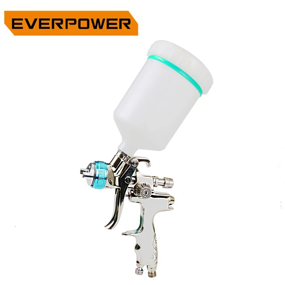 

EVERPOWER 600 C.C/21oz LVMP Paint Spray Gun Set Hand-operated 1.3mm Nozzle High-Performance Gravity Feed Gun With Hook design
