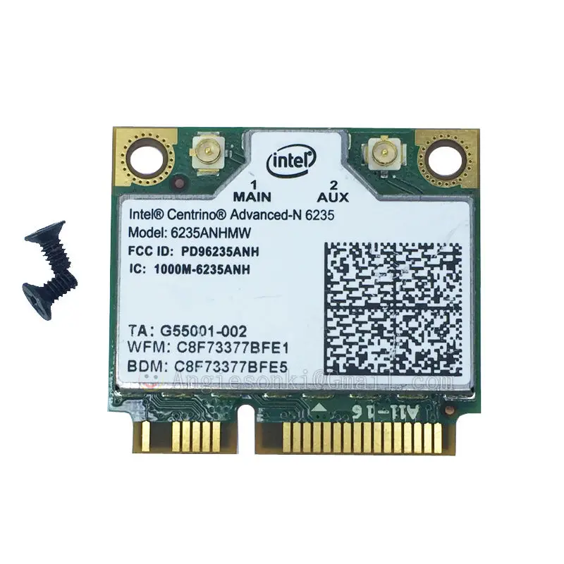 6235ANHMW 802.11n Беспроводная + BLUETOOTH 4 0 WiFi мини PCI-E карта 2 4/5 ГГц для intel centrino advanced-n 6235 WLAN |