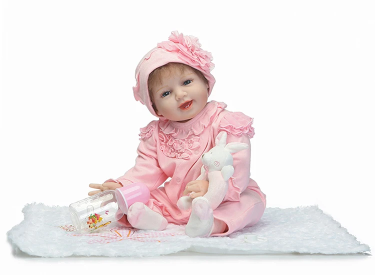 

55cm Silicone Reborn Babies Dolls Toy For Girls Brinquedos Kids Birthday Gift Present Newborn Girl Babies Princess Dolls