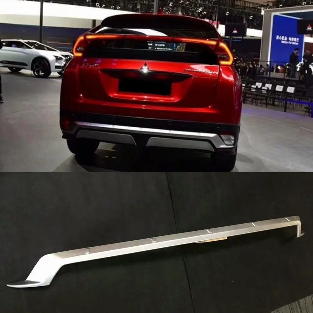 

ABS Matte Exterior Rear Bumper Bottom Protector Cover Trim 1pcs For Mitsubishi Eclipse Cross 2018