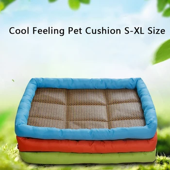 

Summer Dog Mat Kennel Hot Teddy Bear Cooling Pet Mat 3 Colors Cat Dog Mat Big Dog Bed