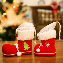 2016 neue S/M/L Weihnachten stiefel schuhe form süßigkeiten geschenk-boxen Weihnachten produkte DHL Fedex Freies Verschiffen