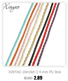 XINYAO 1 м/лот Ширина 12 мм Плетеный кожаный шнур веревка из полиуретана нить для DIY ожерелье браслет ювелирных изделий F1104