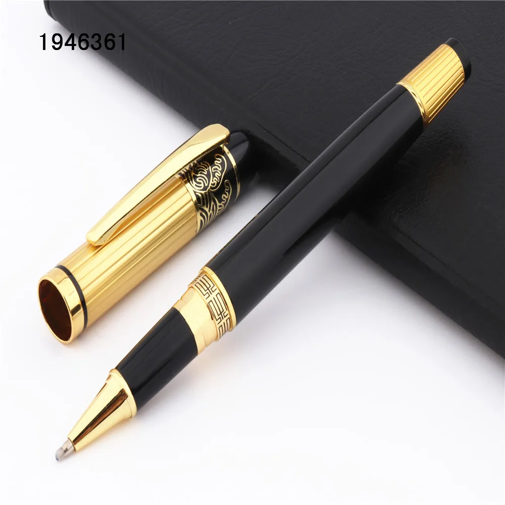 Luxury quality 856 Gold School Business office Medium Nib Rollerball pen New