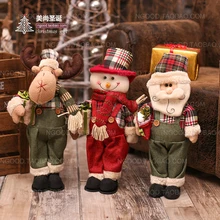 2017 Natal Christmas Snow Man Doll Figurine Toy Christmas Decorations For Home kids Christmas Gift