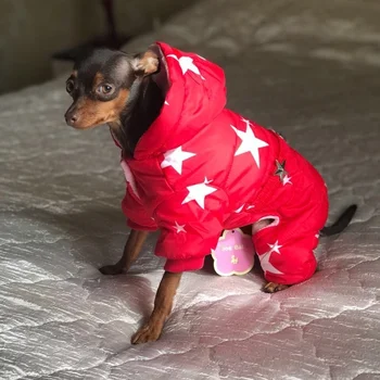 Ropa de algodón para mascotas, abrigo grueso de invierno, sudaderas con capucha para cachorros y perros, productos para mascotas gatos baratos, Rusia