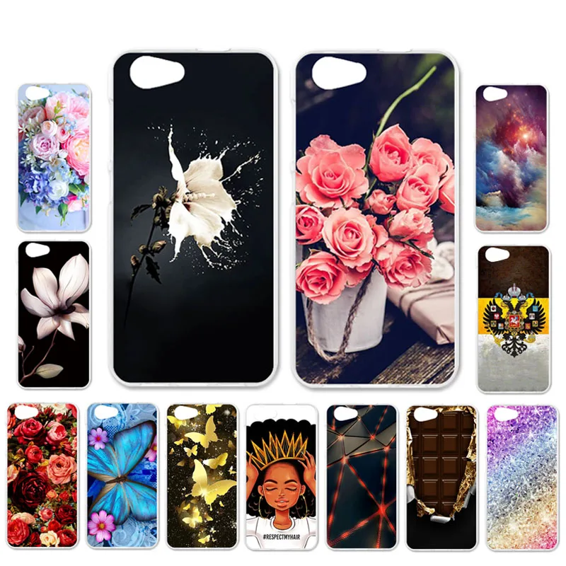 

Ojeleye DIY Patterned Silicon Case For ZTE Blade A522 Case Soft TPU Cartoon Phone Cover For ZTE A522 Covers Anti-knock Shell