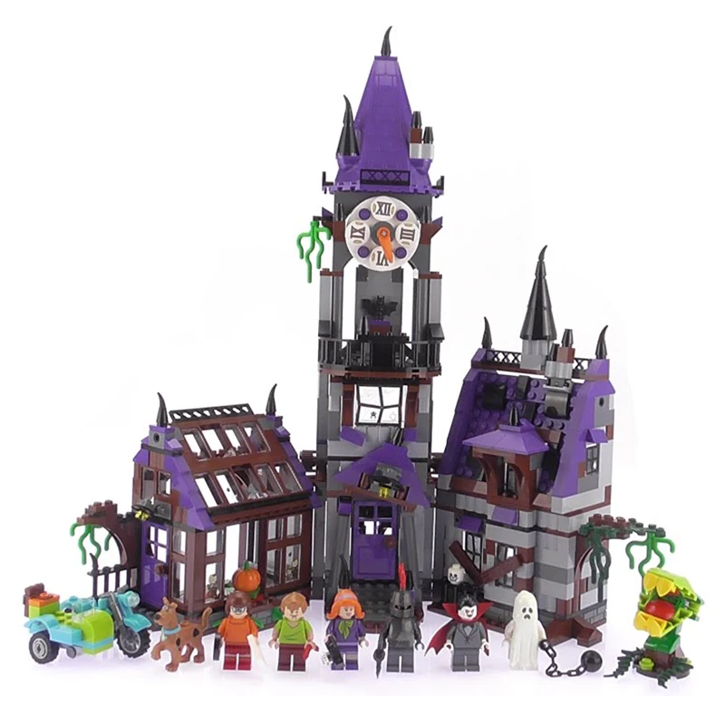 

BELA 10432 Compatible Scooby Doo Figures Mystery Mansion 75904 Building Bricks Educational Toys For Children