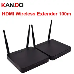 HDMI Беспроводной Extender 100 м 2.4 г 5.8 Г WI-FI аудио и видео передатчик 2.4/5 г 1080 P IR HDMI по Беспроводной HDMI для ПК HDTV DVD