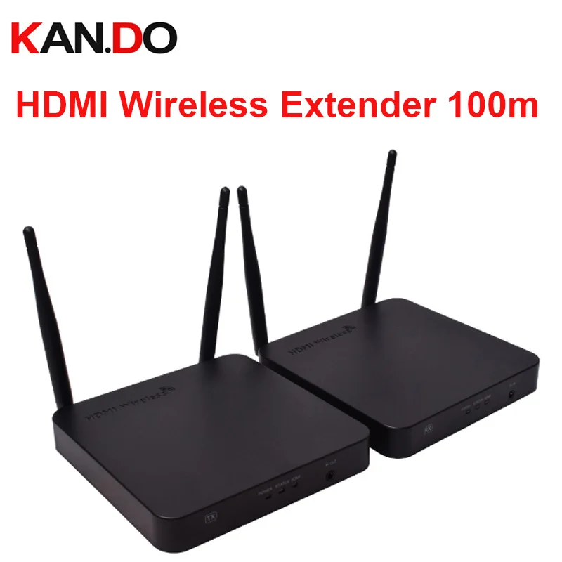 Беспроводной удлинитель HDMI 100 м 2 4 ГГц 5 8 Wi Fi аудио и видео передатчик 4/5G 1080P IR через