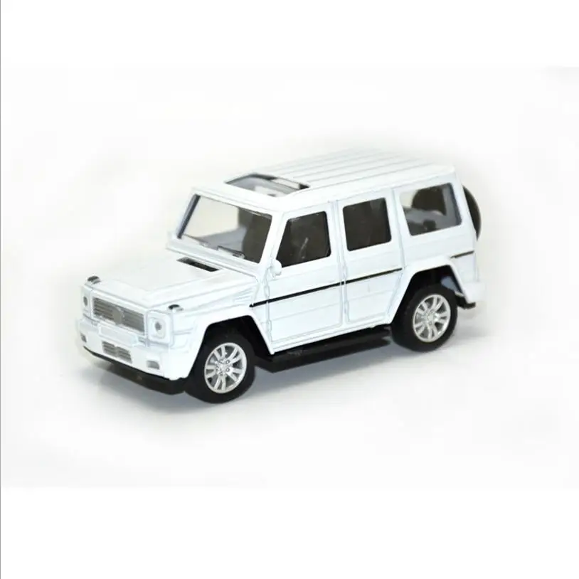 Моделирование Benz G63 1:43 металлический автомобиль Diecasts классическая модель SUV игрушечный автомобиль из сплава подарок на день рождения для детей - Цвет: White