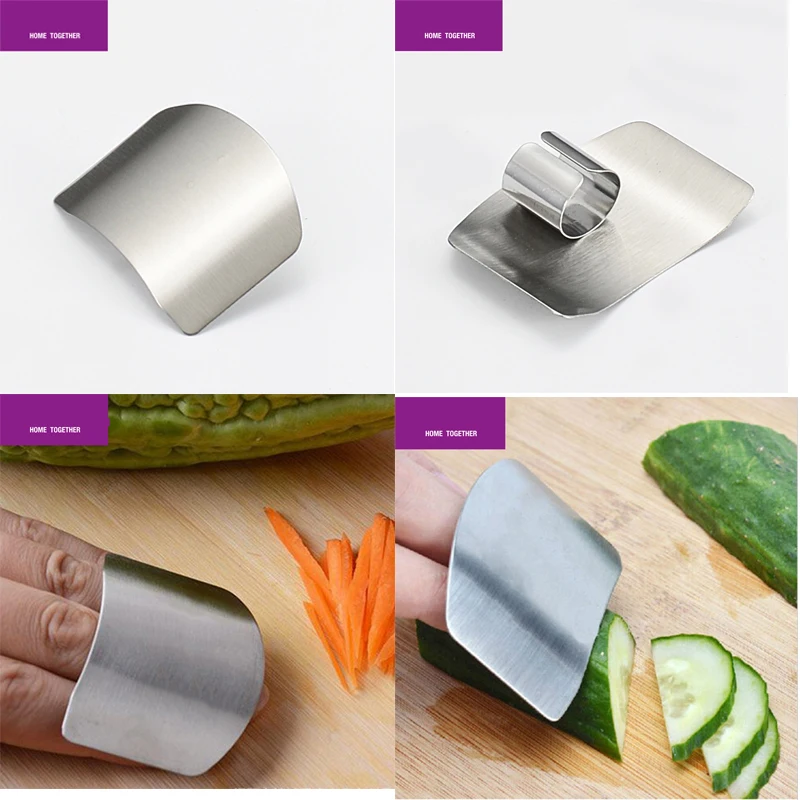 

1 PC Finger Guard Protect Finger Hand Cut Hand Protector Knife Cut Finger Protection Tool Stainless Steel Kitchen Tool