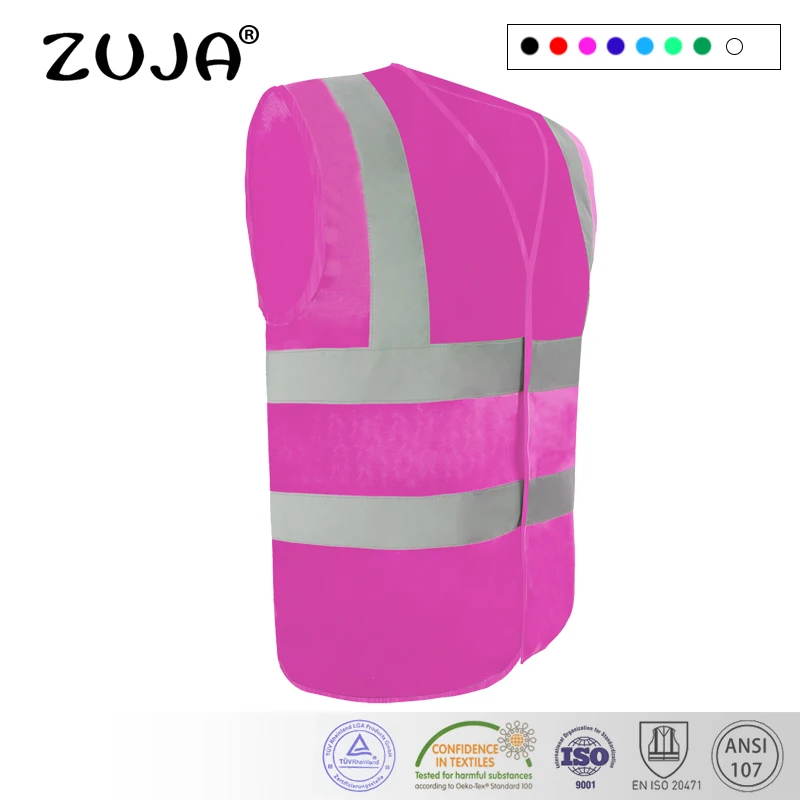 

Safety Vest Reflective stripes Safety knitted Vest Bright Construction Workwear for men and women