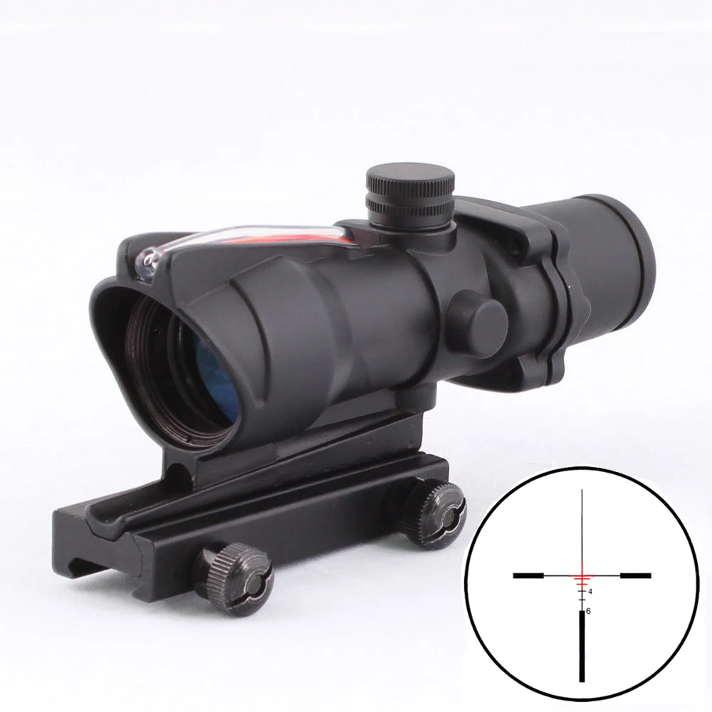 Тактический охотничий Оптический Прицел ACOG прицел 4X32 оптический из настоящего