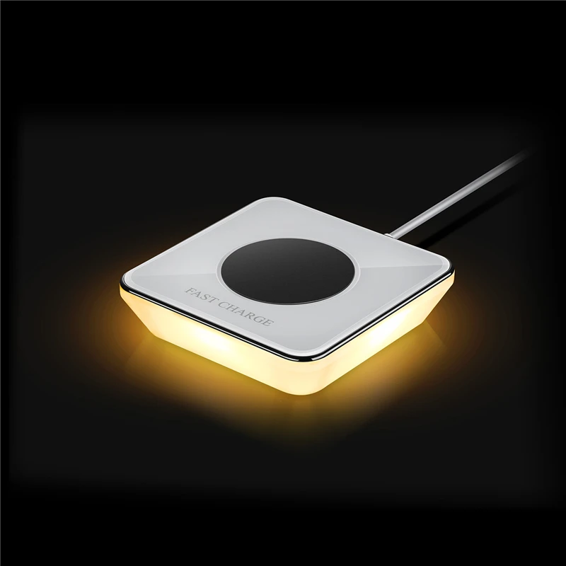 

Night Light Qi Fast Wireless Charger Charging Dock Station for IPhone XS Max XR X 8 Plus Samsung Galaxy S8 S9 Note 8 9 Induction