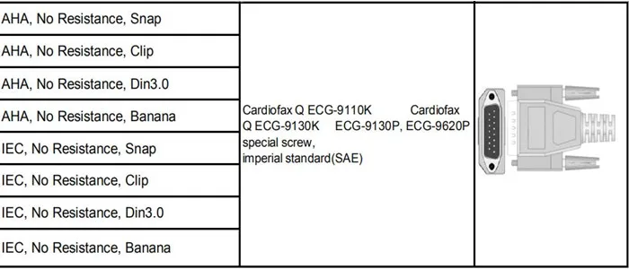 Compatível para nihon kohden ECG-1250, ECG-1350 ecg