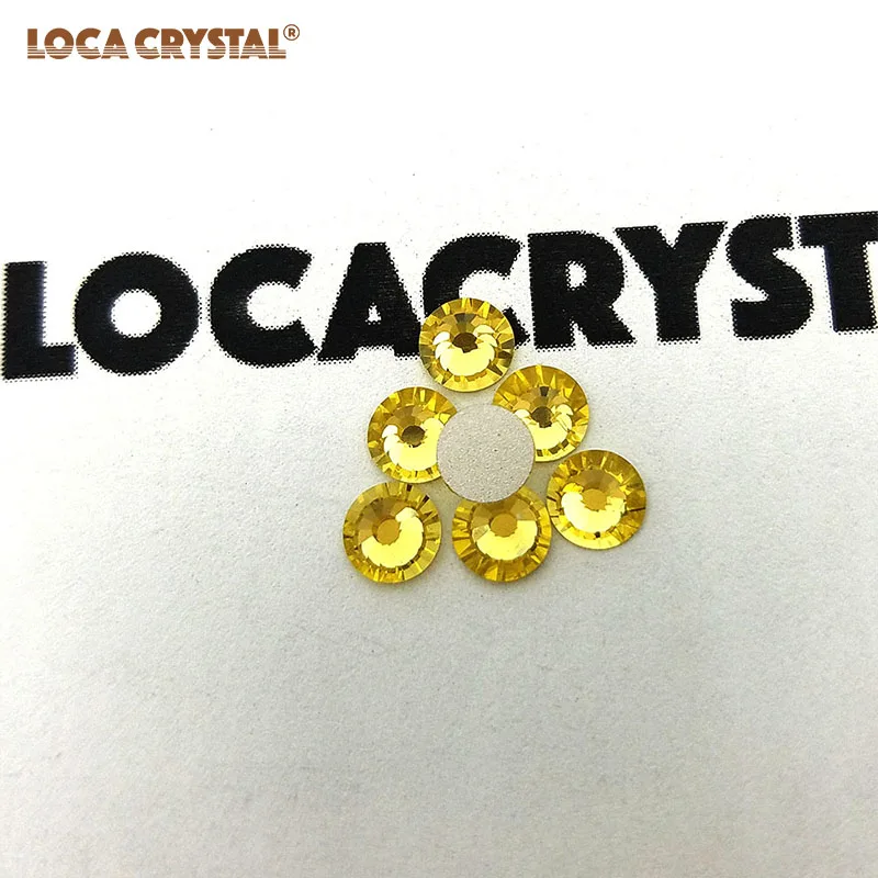 LT. COL. Topaz цветные украшения для дизайна ногтей Flatback Rhinestone Прямая продажа с фабрики