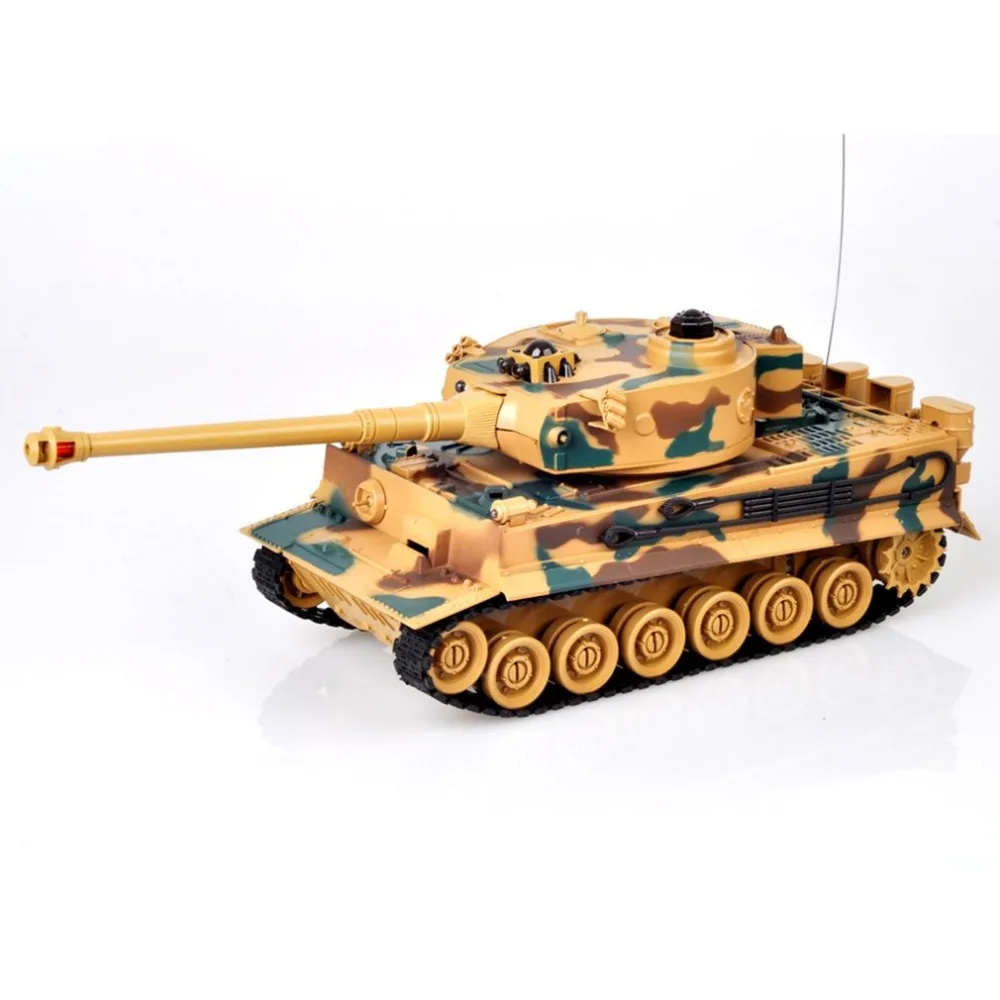 

1:28 RC Tank 27Mhz Infrared RC Germany Tiger/T90/M1A2 Remote Control Tank Remote Toy with Musical Flashing for Child Kids Boy