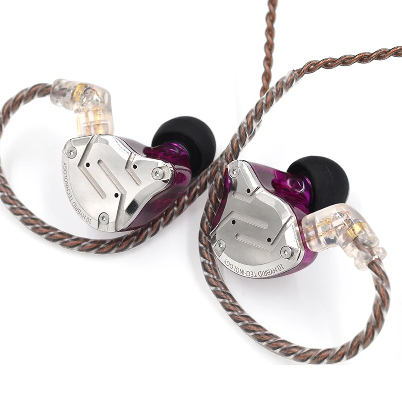 KZ ZS10 PRO 4BA + 1DD Гибридный Драйвер в ухо наушник 5 шт HIFI сценический DJ монитор