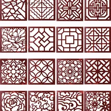 4 шт. 39 см x 39 см входные двери висячие деревянные резные вырезы разделитель перегородки