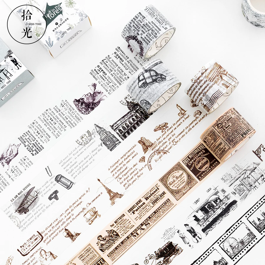 

Elegant Vintage England Washi Tape Adhesive Tape Diy Scrapbooking Sticker Label Masking Tape
