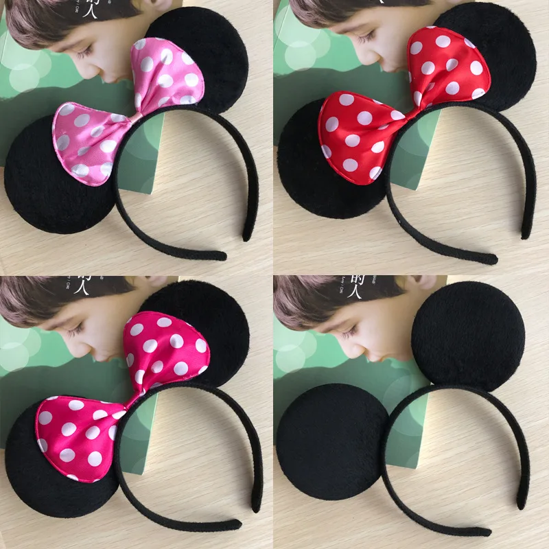 Disney Beauty Mickey Minnie Mouse Headband Festive Party Headdress Ear Hair Buckle huismerk kopen in de aanbieding