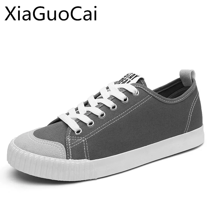 

Fashion New Style Men Canvas Shoes Round Toe Gray Couple Sneakers Lovers Flat Canvas Shoes Low Top Spring Shoes Lu4 35