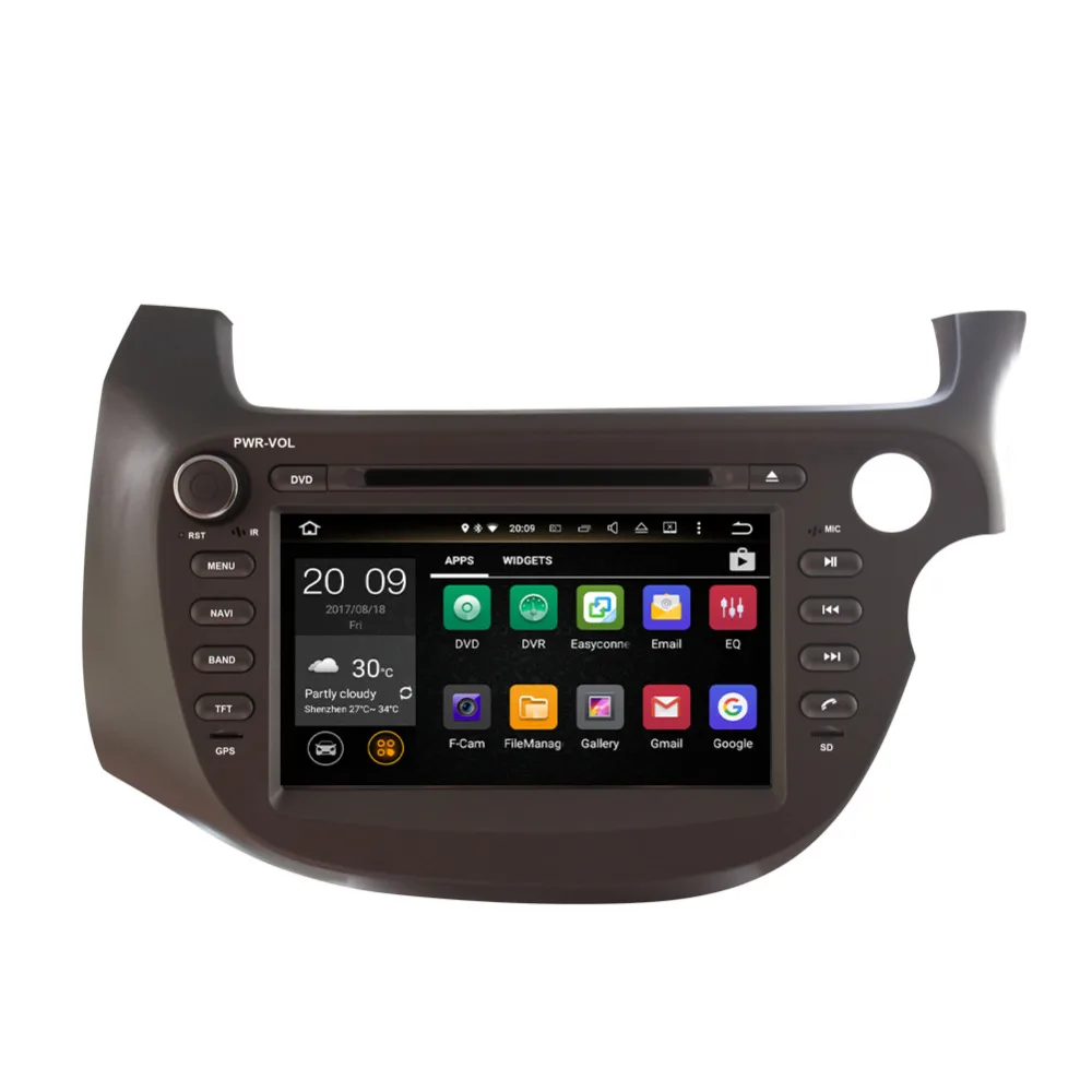 Clearance 2 Din 4GB RAM Android 8.0 Octa Core Car Auto Radio Stereo For Honda Fit/Jazz Right Hand Driving 2007-2013 GPS Navigation WIFI 3