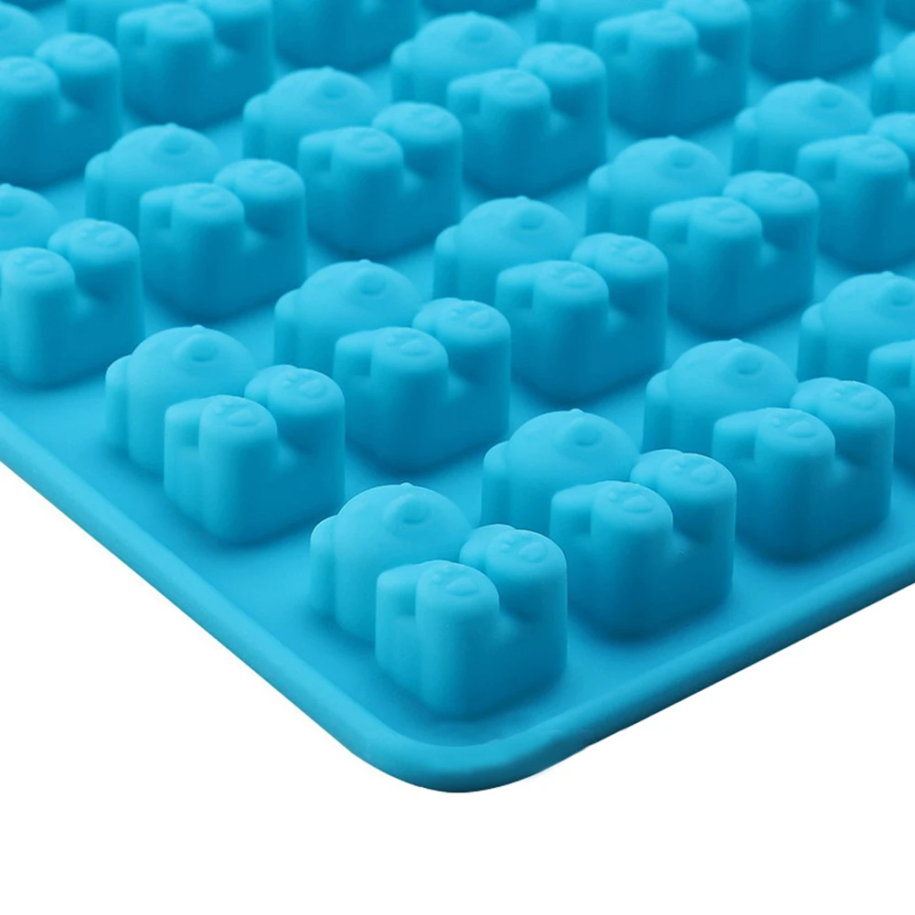 DIY Форма для желе льда 53 отверстия Gummy конфеты плесень Маленький Медведь Силиконовый Лоток для шоколада капельница мультфильм кубики силиконовые формы