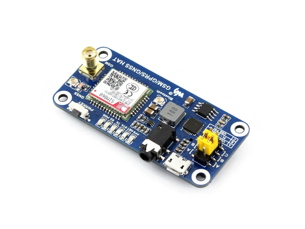 Низкая мощность SIM868 GSM GPRS GNSS Bluetooth 3 0 шапка для Raspberry Pi 2B/3B/Zero W Поддержка sms звонков
